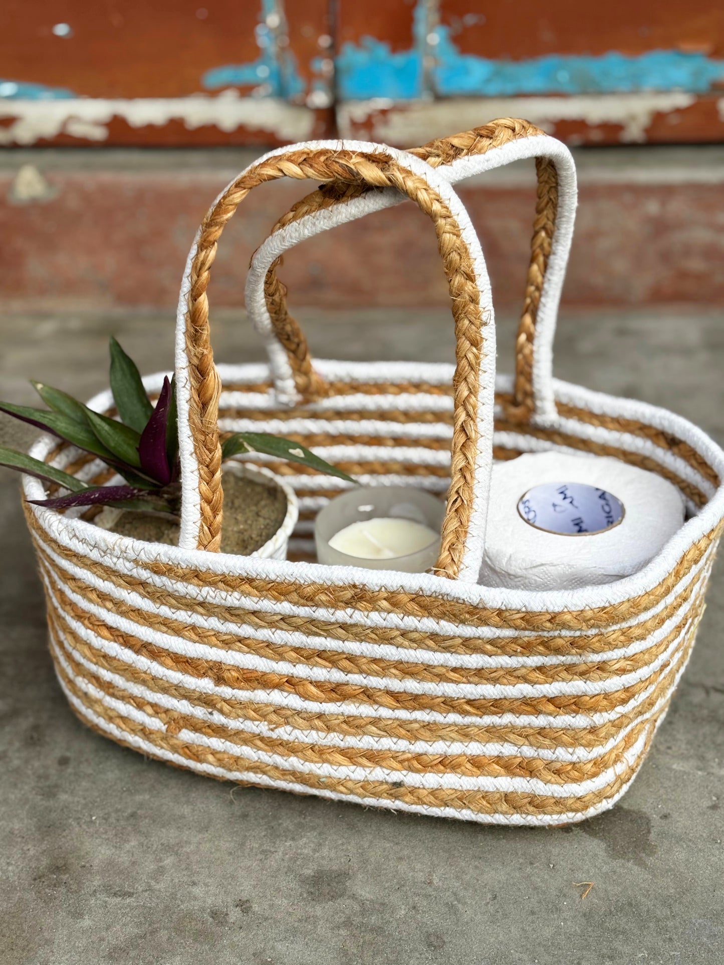Saanjh- Natural Brown and White