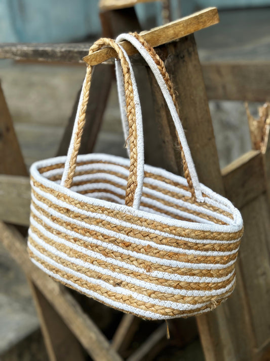 Saanjh- Natural Brown and White